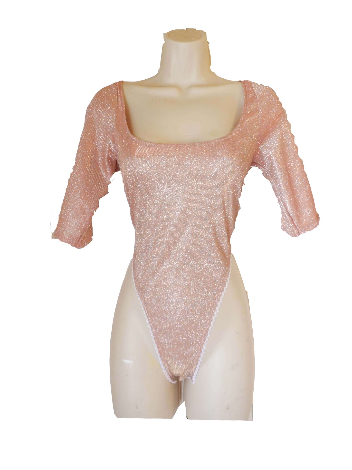 Peach Nectar Hooded Thong cut Bodysuit