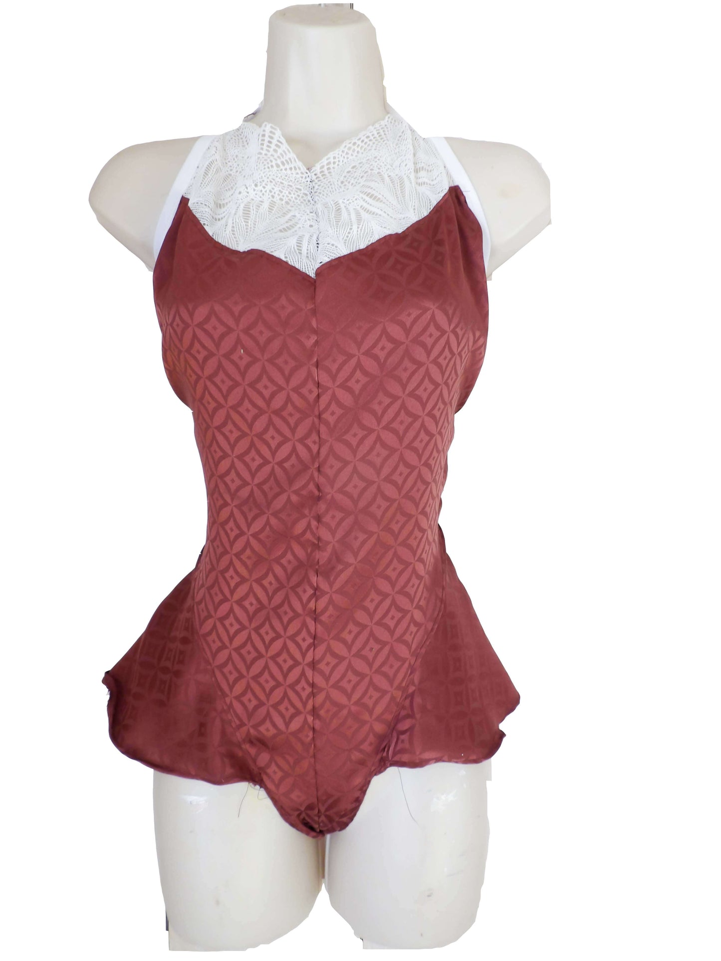 Red Diamonds Teddy Lingerie