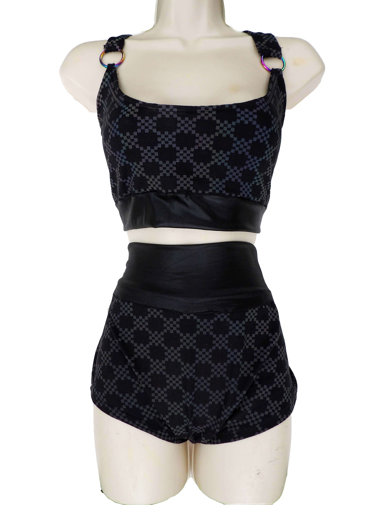 Mini Checks Crop Top