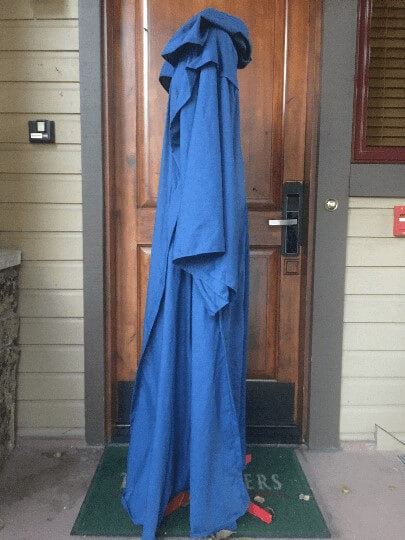 True Blue Mage, Sorcerers, Wizard Robe with oversized hood and giant sleeves