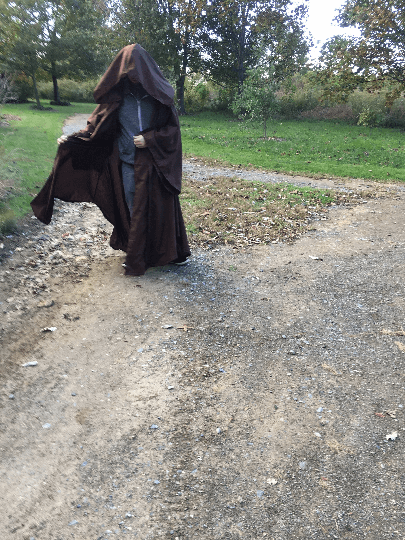Jedi robe - master jedi robe - padawan robe - brown robe with giant hood and oversized sleeves