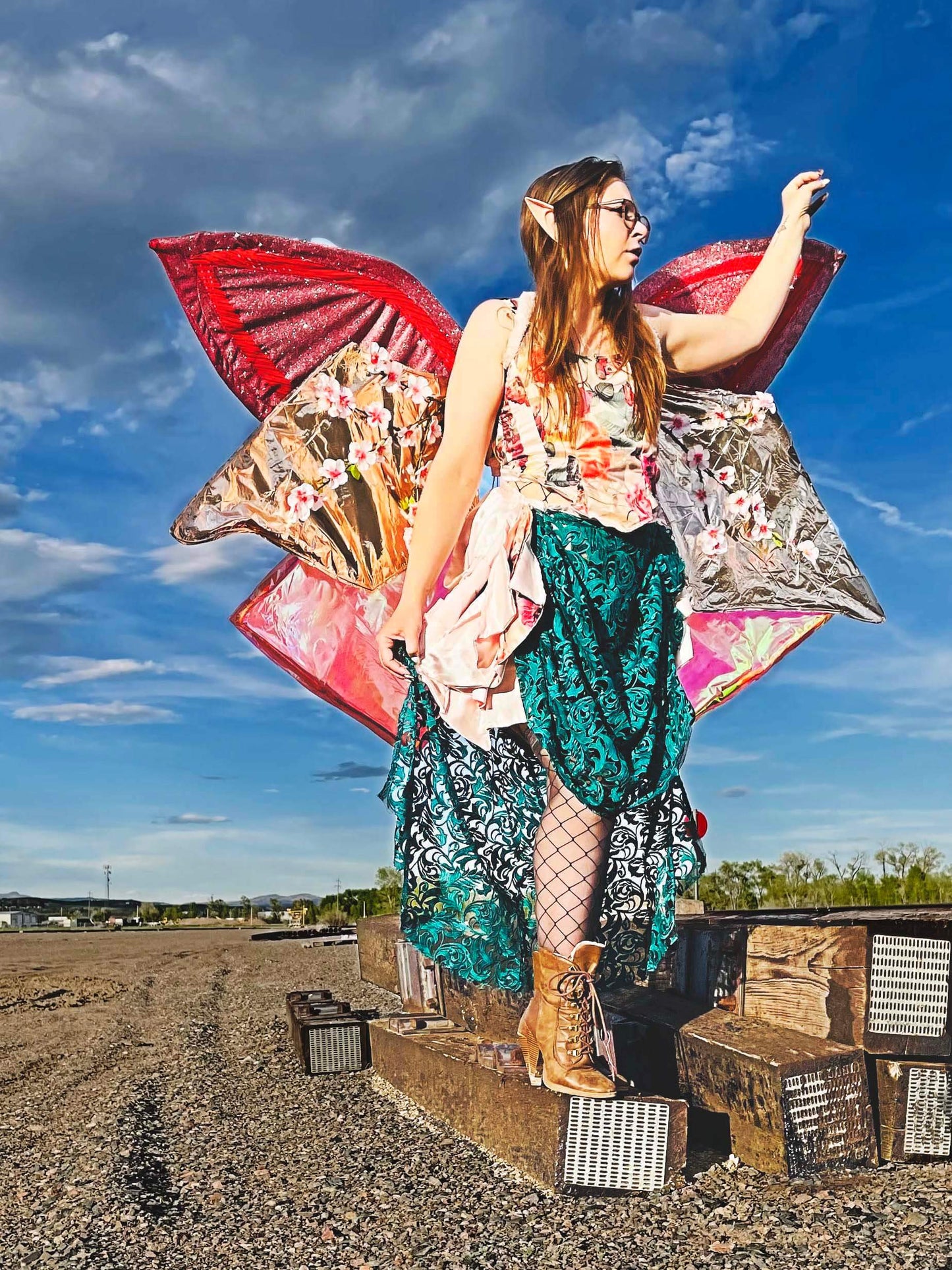 Geometric Fairy Wing Pattern PDF