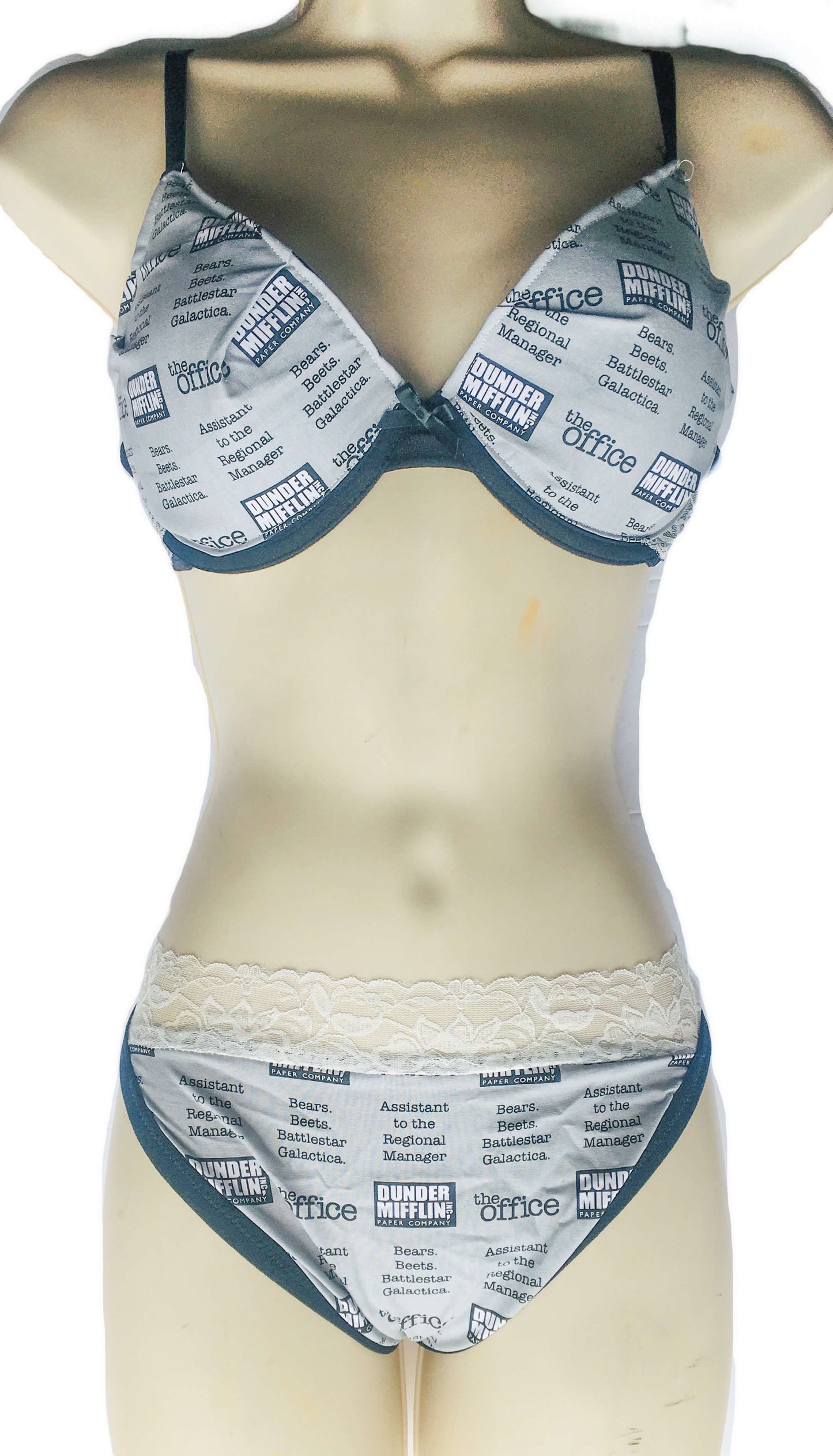 Dunder Mifflin White Lace G-String Thong