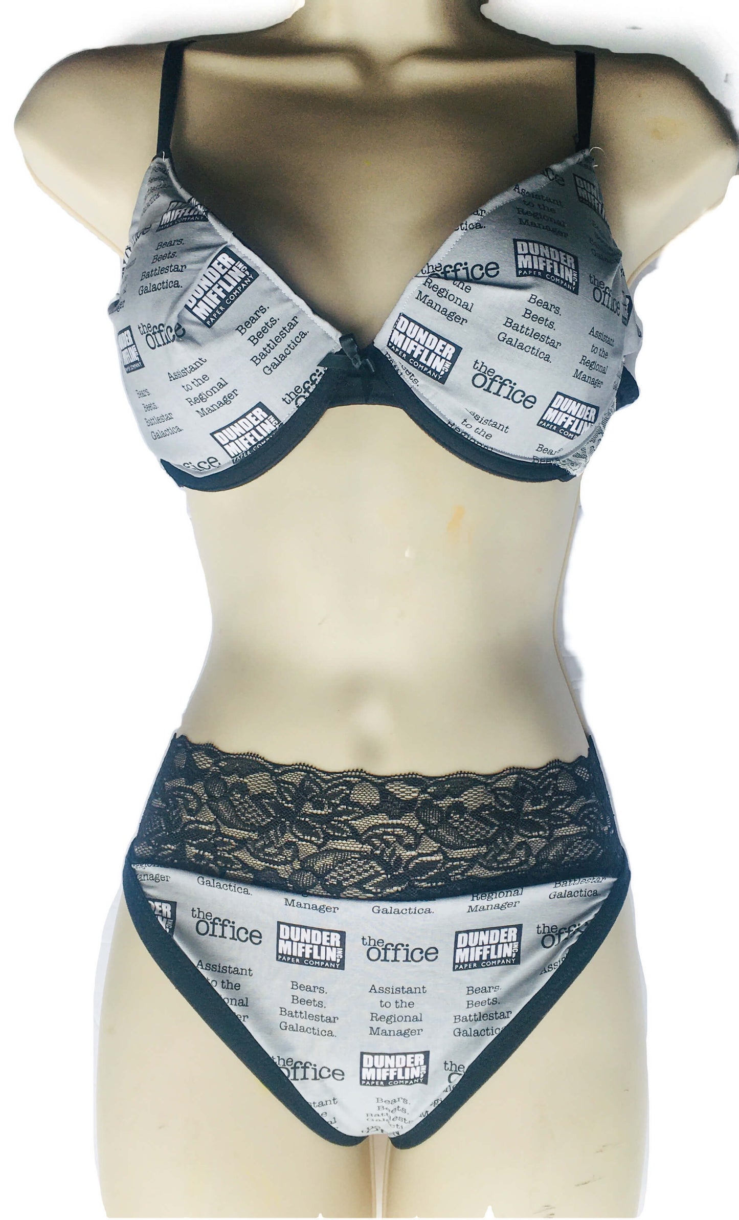 Dunder Mifflin Lightly Lined Demi Cup Bra T-shirt Bra