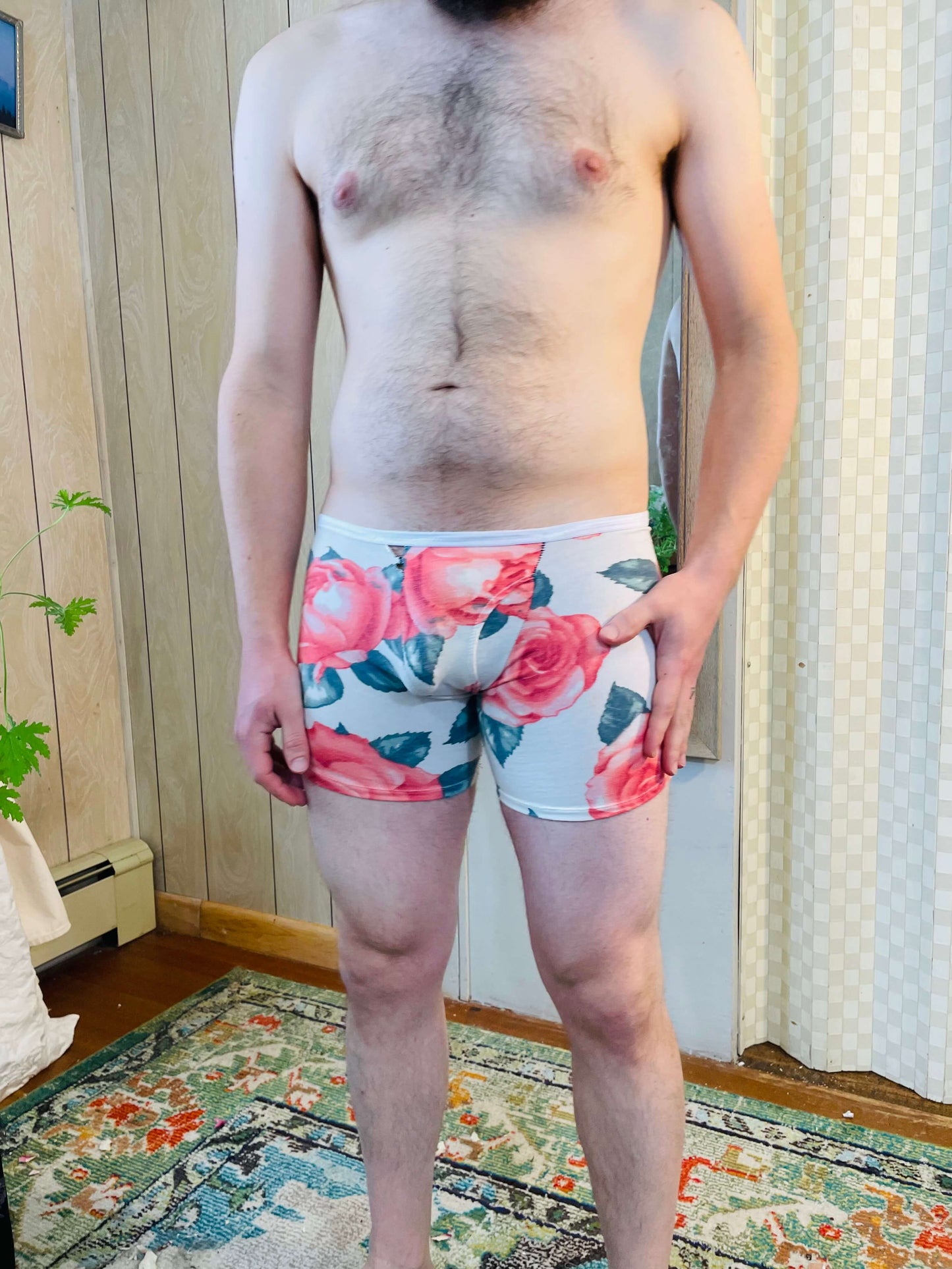 Watercolor Floral Boxer Briefs