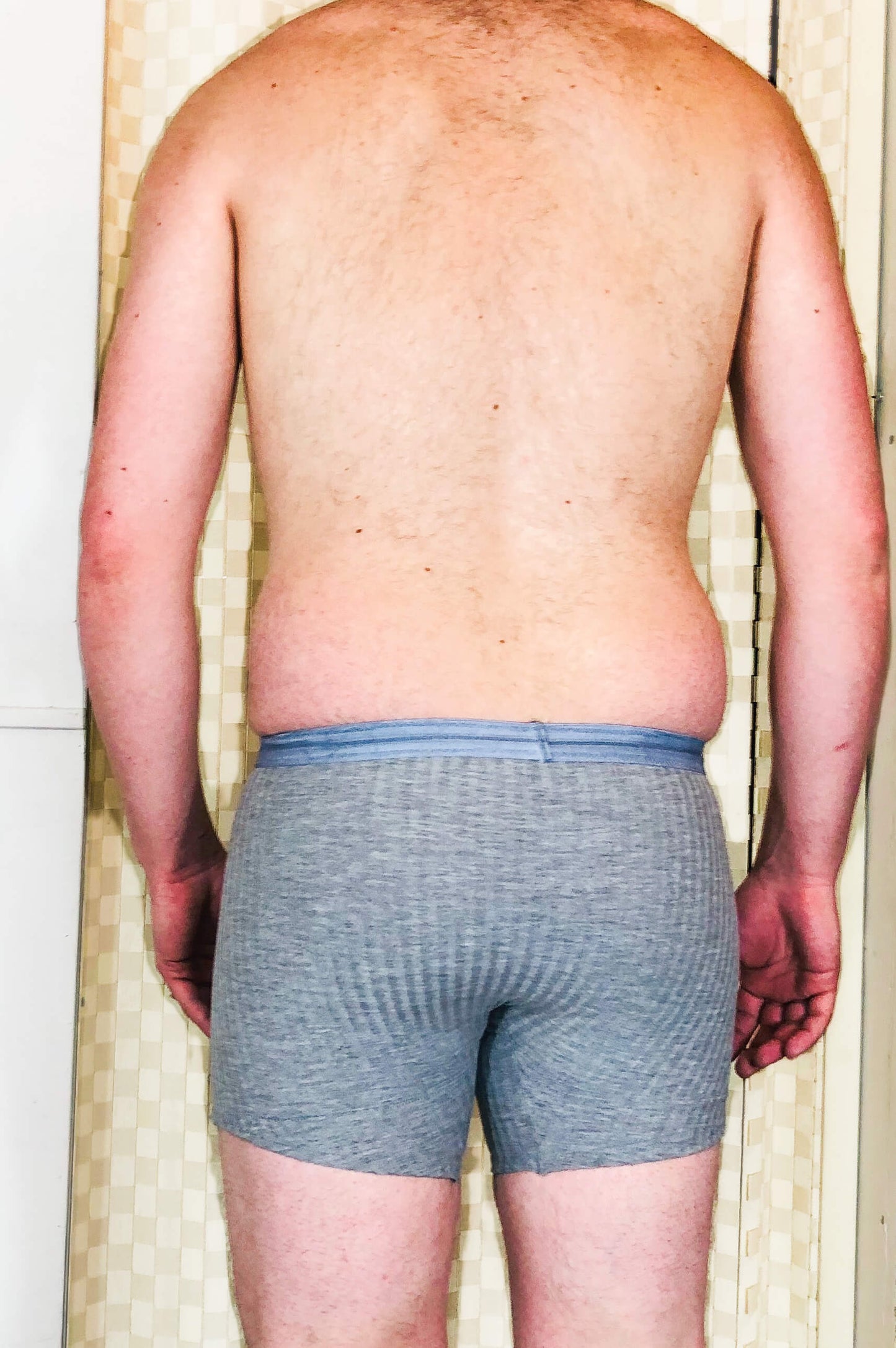 Ribbed Gray Boxer Briefs