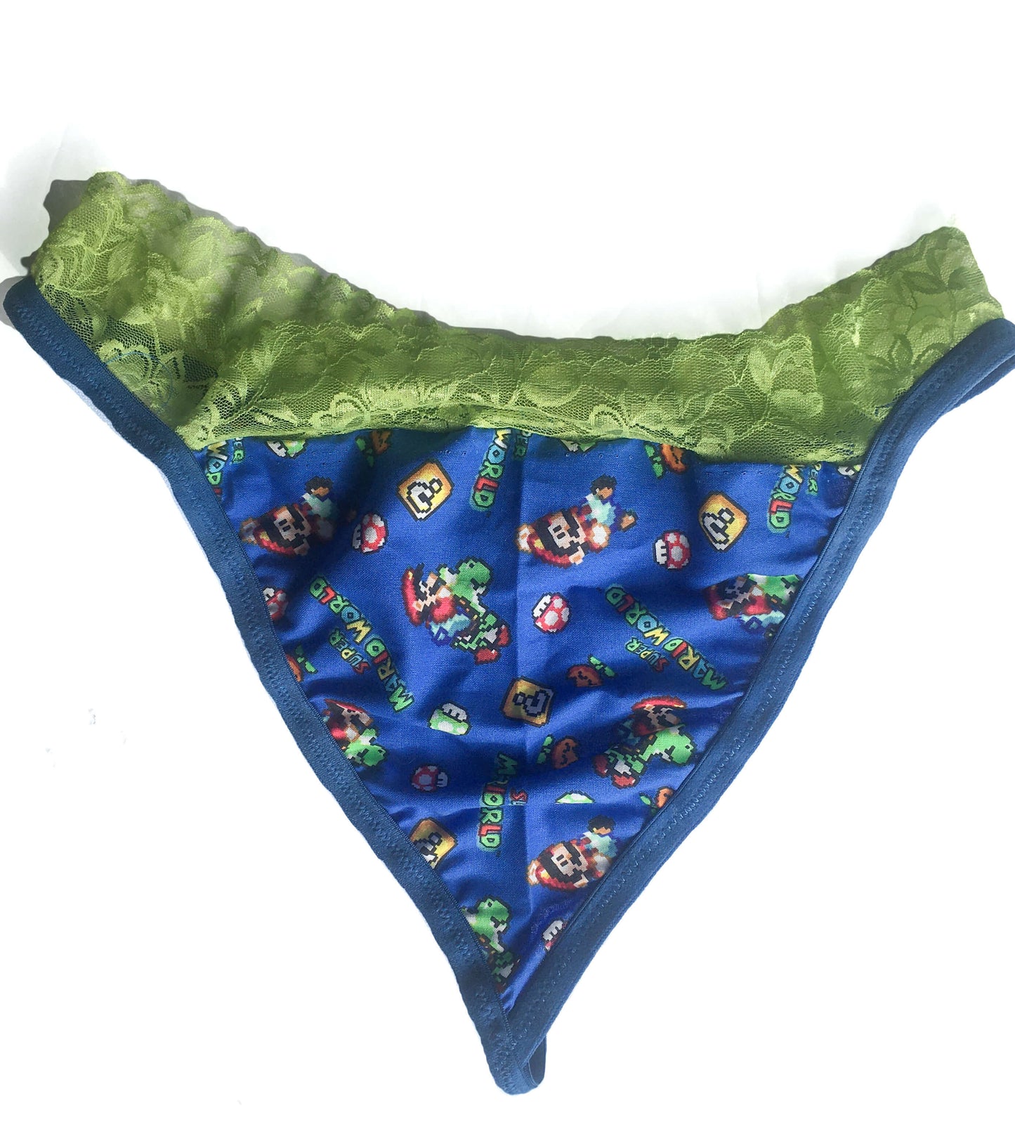 Mario Green Lace Gstring Thong
