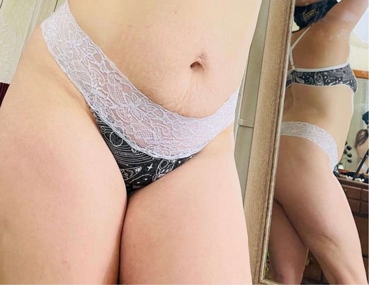 Space Explorations and Astronauts Essential Lace Thong