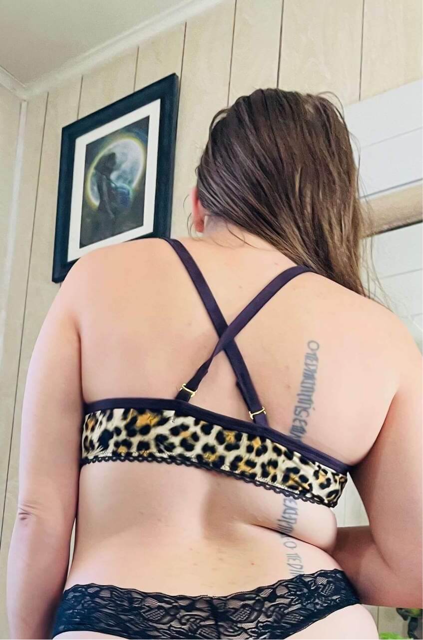 Cheetah Print Jersey Knit Essential Bralette