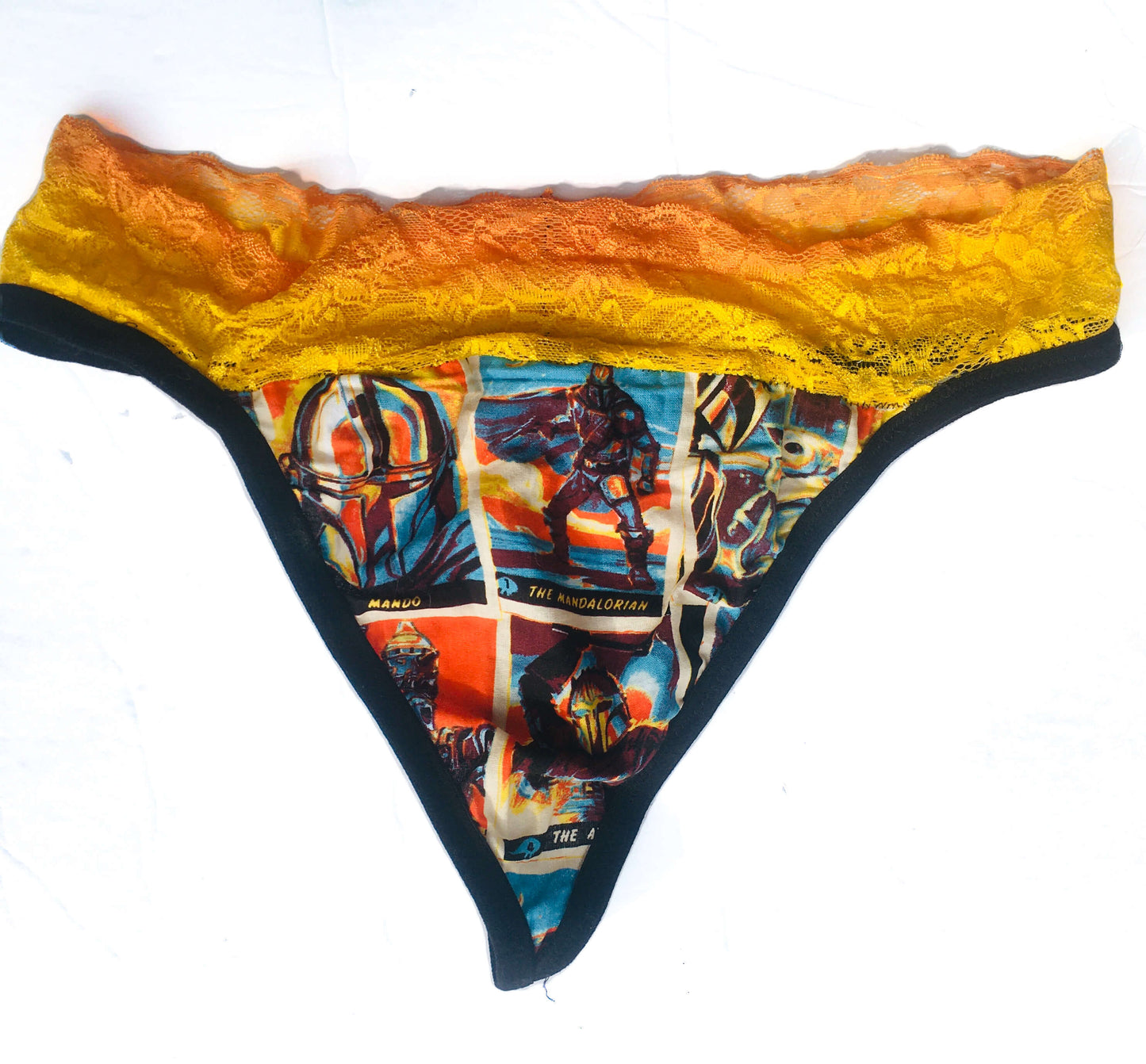 Mandalorian Ombré Yellow Lace Gstring Thong