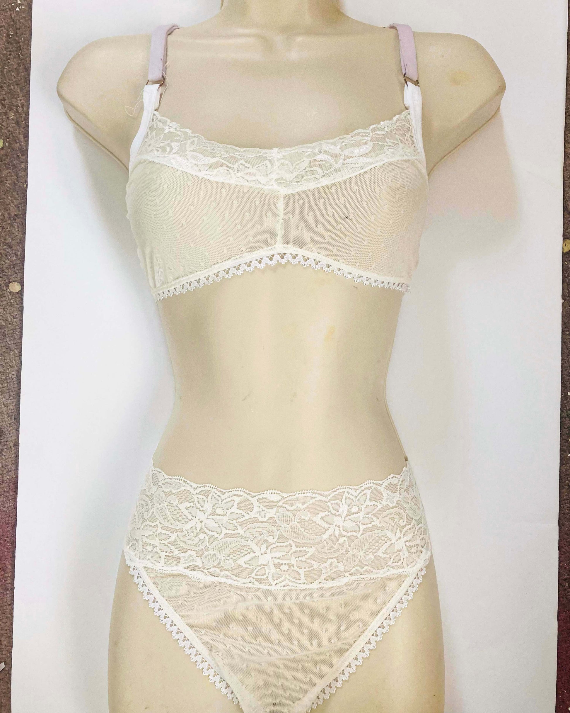 sheer lingerie on manniquin