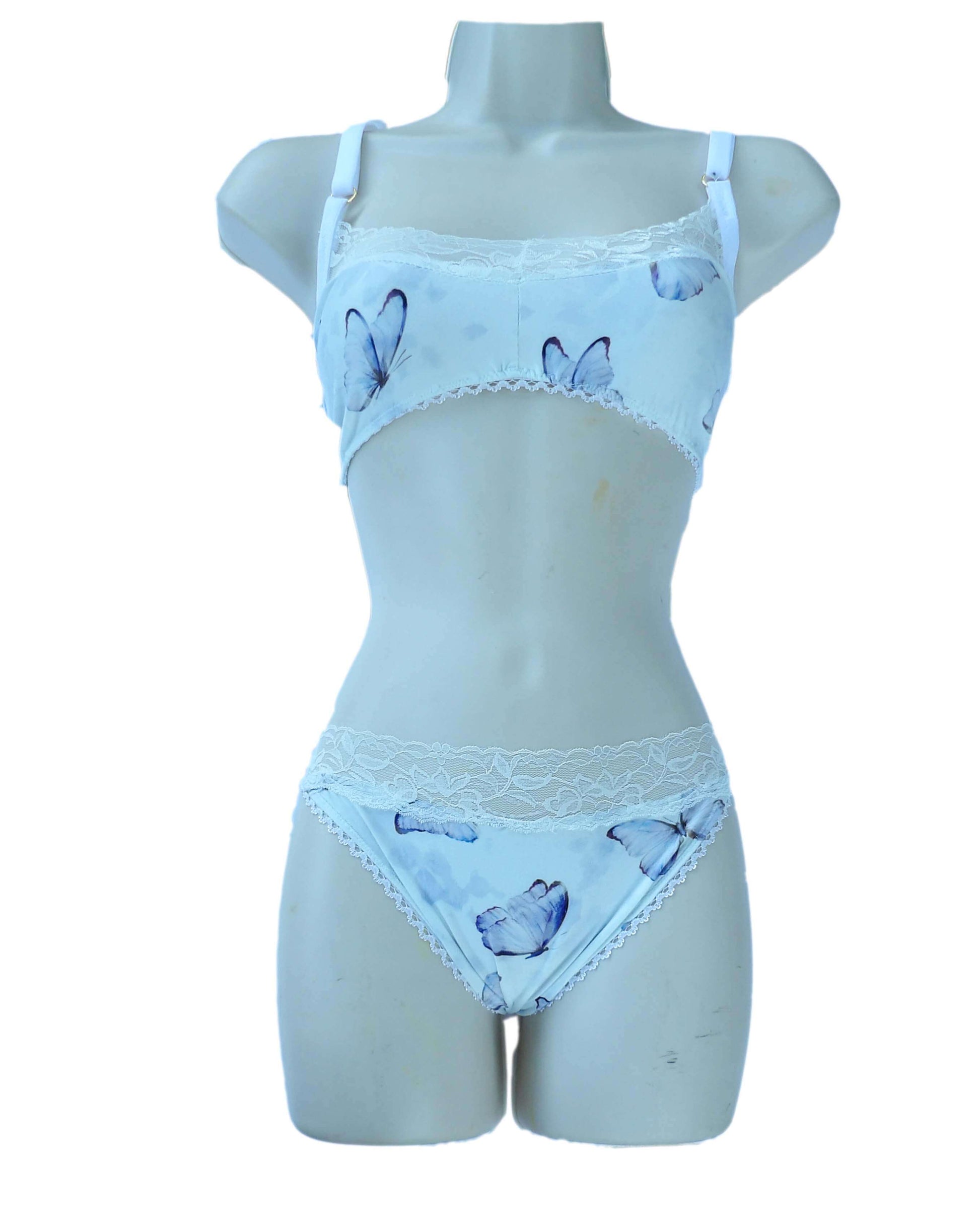 butterfly lingerie on mannequin
