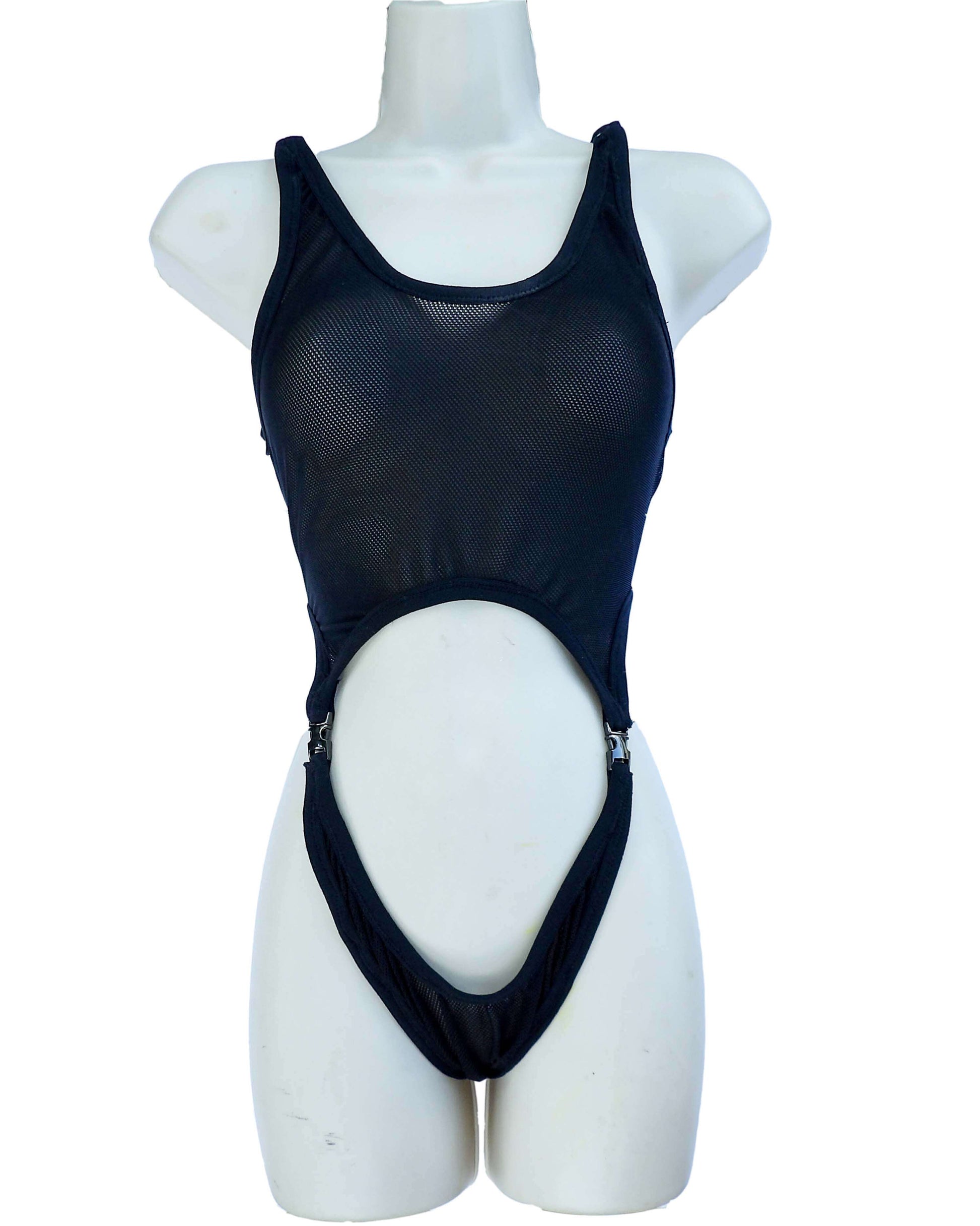 unique sheer bodysuit lingerie on manniquin