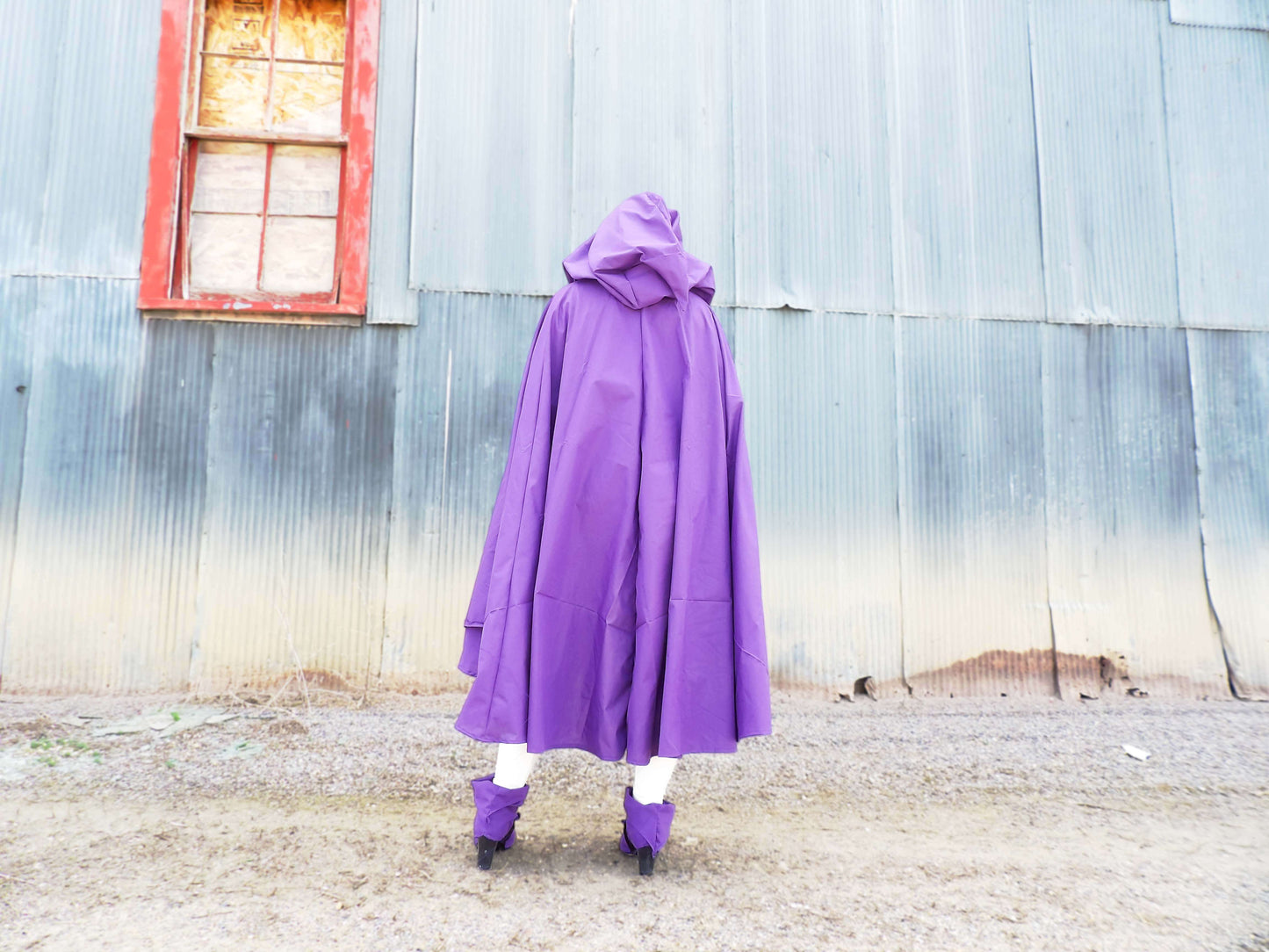 Raven Inspired Royal Purple Cape with Peak Hood Teen Titans