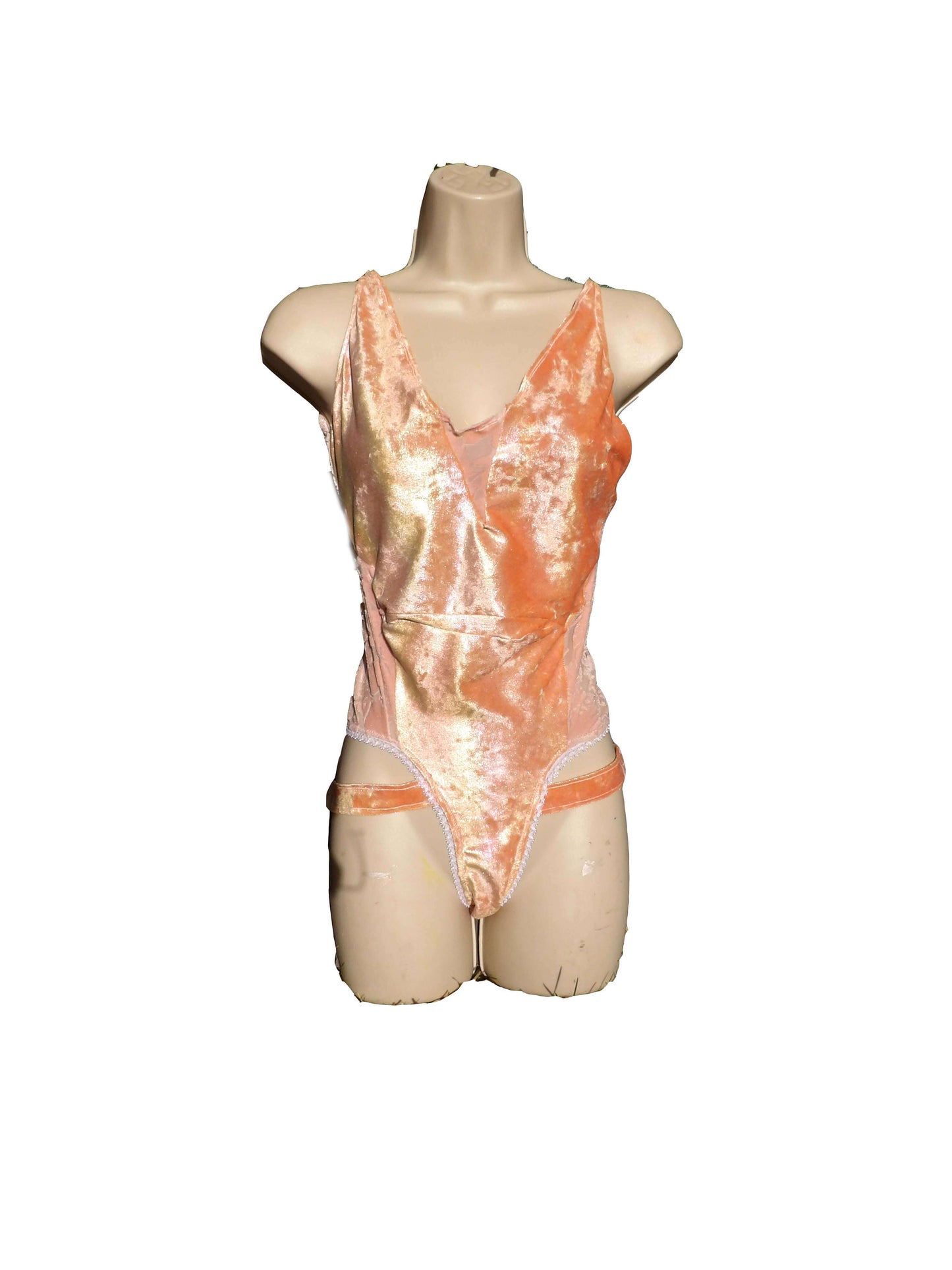 Strappy Peach Thong cut Bodysuit