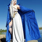 water elf cosplay holding blue full robe