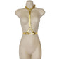 gold harness lingerie on mannequin