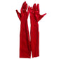 Glossy Red Gloves Performance Gloves