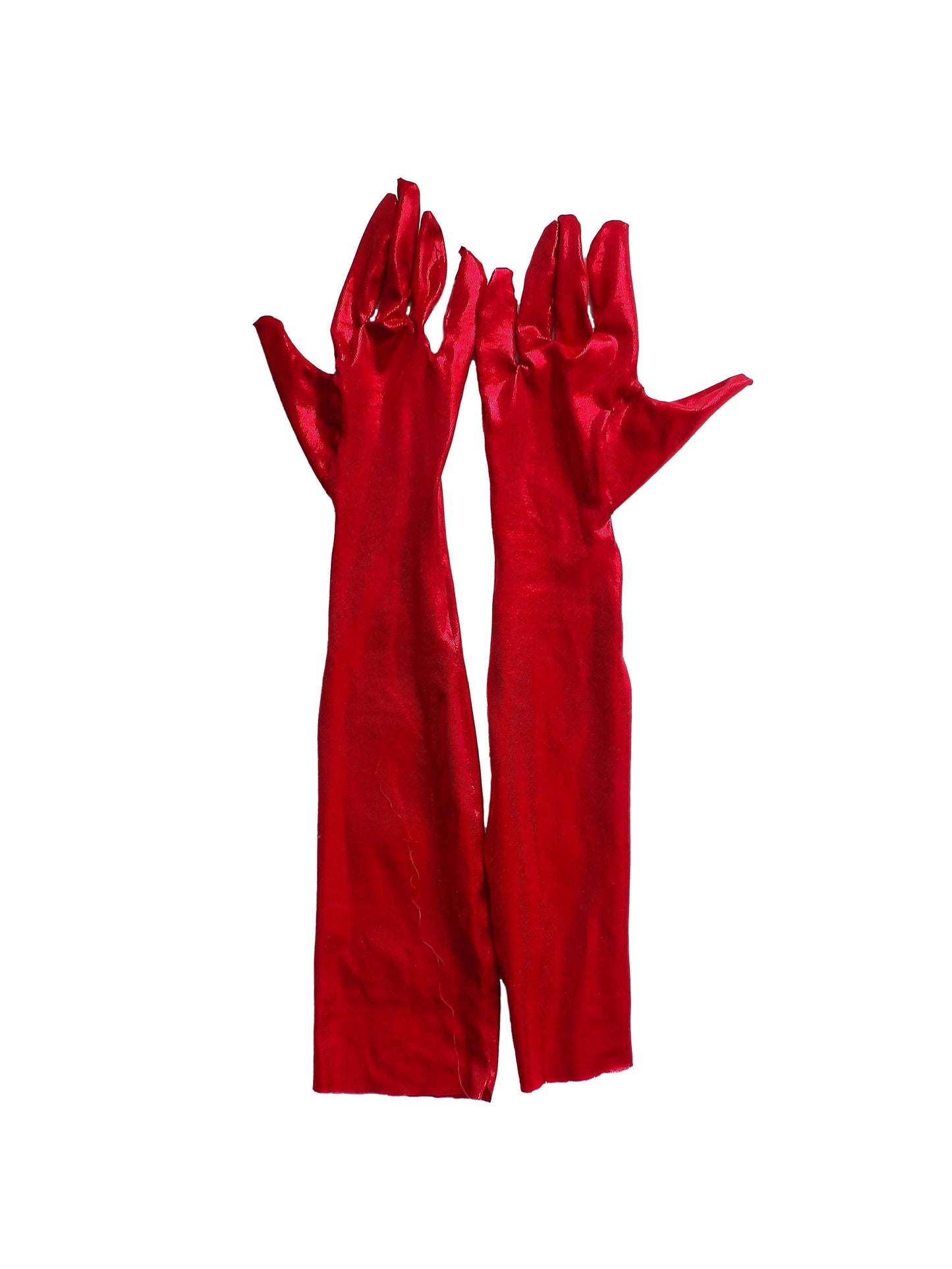 Glossy Red Gloves Performance Gloves