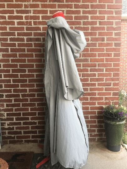 Gray jedi robe gray occult robe with giant hood and oversized arms movie quality gray jedi cosplay robe witch cloak with hood