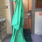 Green TheaterRobe, Full Cloak with oversized hood and Giant sleeves for costume or ceremony