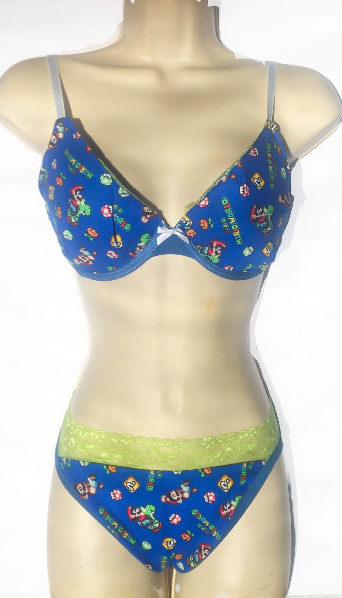 Video games Mario Lightly Lined Demi Cup Bra T-shirt Bra