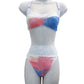 unique tie dye pastel lingerie on mannequin