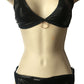black lingerie with kitty hardware on mannequin