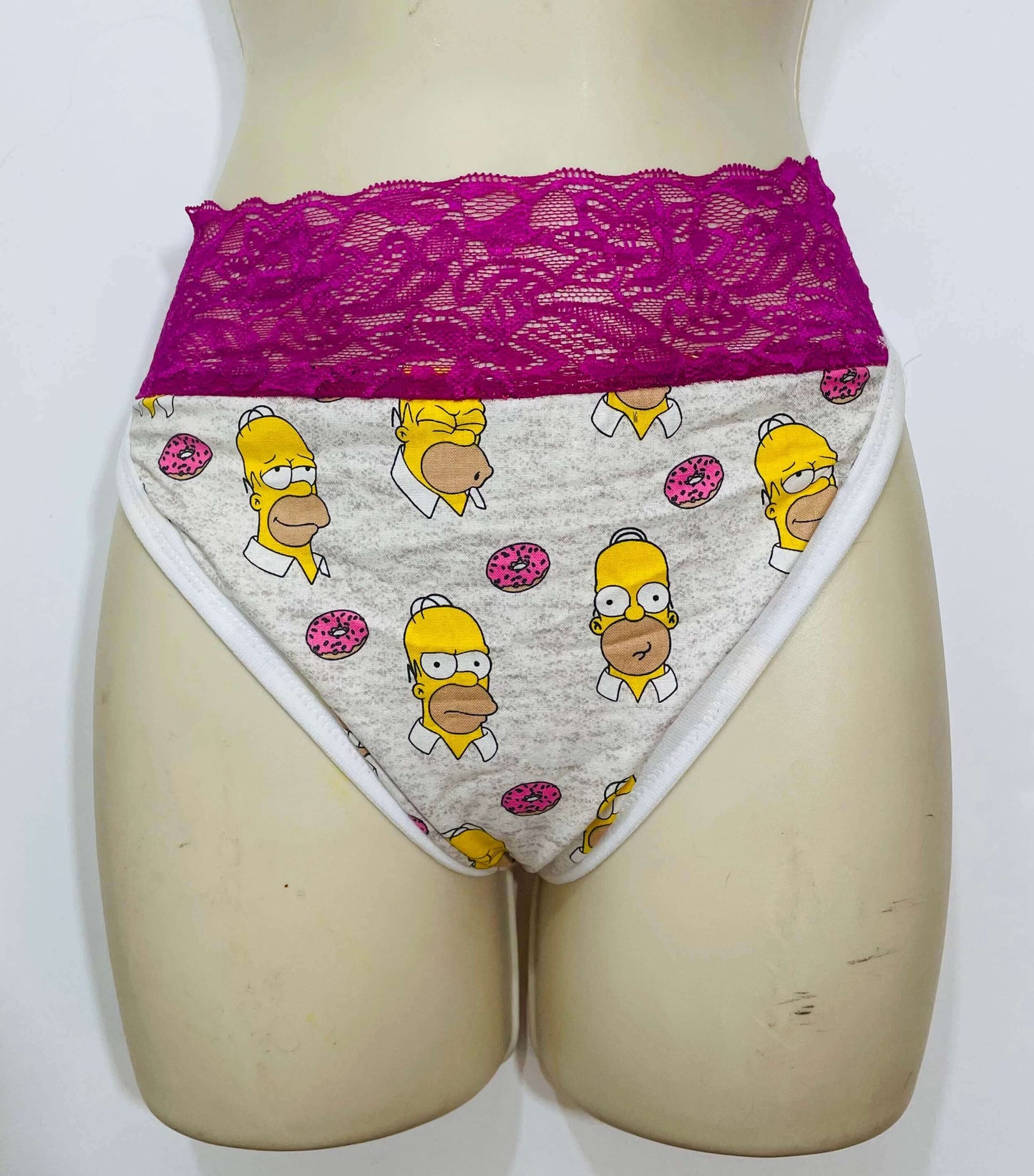 Homer and Pink Sprinkle Doughnuts Gstring Thong
