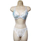 Spring Fever Sequined with Lace Half Cup Demicup Bra Tshirt Bra